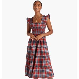 Hill House Home Ellie Nap Dress Red Tartan M